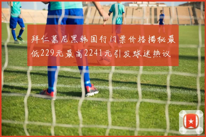 拜仁慕尼黑韩国行门票价格揭秘最低229元最高2241元引发球迷热议